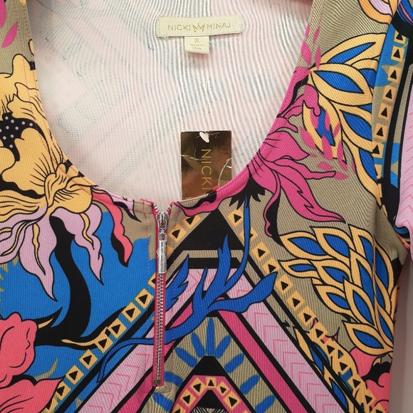 NICKI MINAJ Multicolor Floral Print Midi Dress - Picture 3 of 8